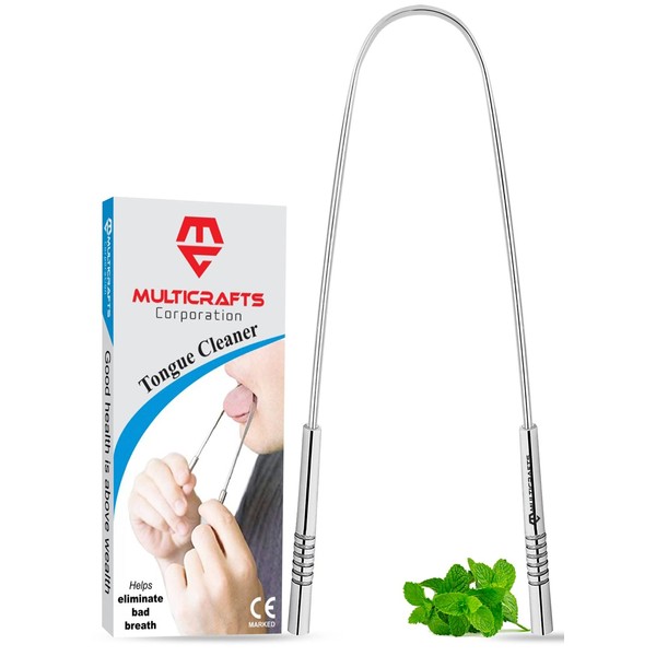 Tongue Scraper Professional Tongue Cleaner Reusable Stainless Steel Tongue Scrapers