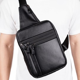 Ariscobull Tactical Sling Bag for Men - Concealed Carry Bag for Men - Small Tactical Backpack - Mens Fanny Pack Crossbody - Mini Backpack (Black)