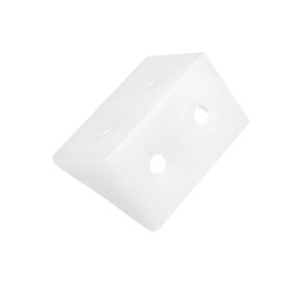 TOP-VIGOR 100Pcs Plastic Corner Bracket, Shelf Cabinet Door 90 Degree 4 Holes Angle Brackets 33 x 19 x 19 mm for Reinforce Right Angle Corner Brace Joints of Drawers Furniture