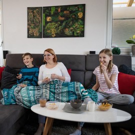 POQUSH Gift for Mom from Daughter/Son,Mom Gift Blanket 50"x40",Birthday Gifts for Mom,Best Mom Gifts,Mom Birthday Gifts,Best Mom Ever Gifts,Best/Good/Funny Gifts for Mom