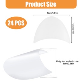 QTMMC 12 Pairs Shoe Tree Plastic Shoe Stretchers Crease Protectors Shoe Shaper Clear Boot Inserts Stretchers Maintain Shape Guards Fit for Men Women Adult Kids Shoes All UK Sizes