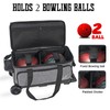 WOLT | Double Roller 2 Ball Bowling Bag with Separate