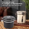 Airtight Coffee Canister 1.2L 304 Stainless Steel Coffee Bean Storage