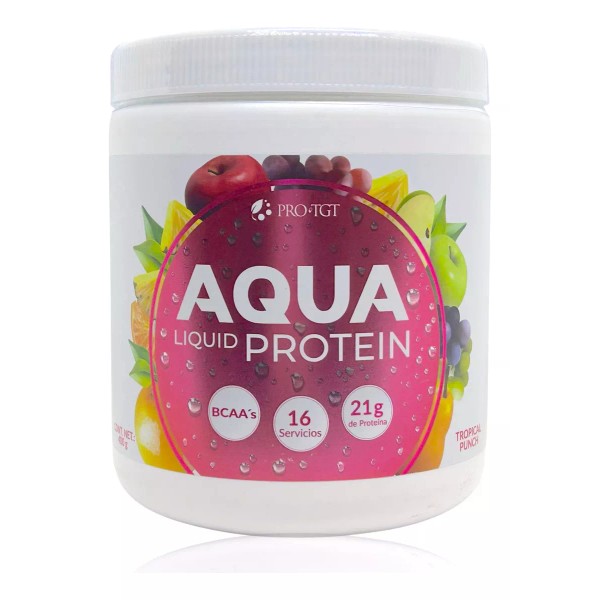 PROTGT Aqua Liquid Protein Tropical Punch 400 Grs Protgt Zero Carbs