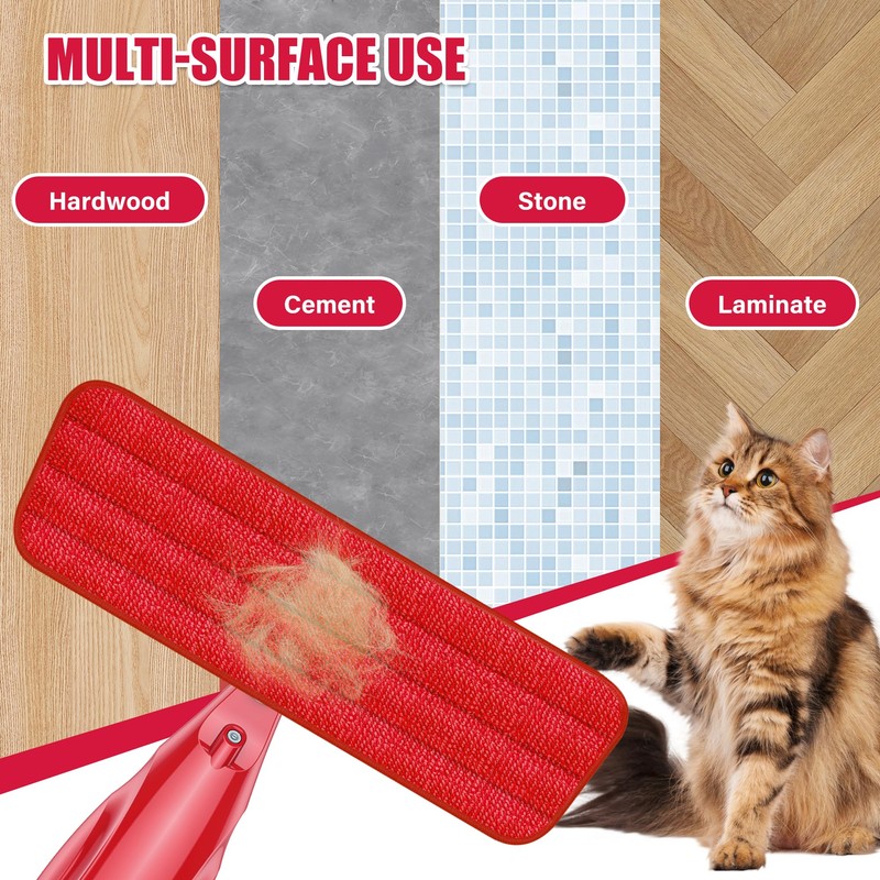 Spray Wet Mops for Hardwood Floor Cleaning: EXEGO Microfiber Dry