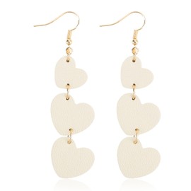 URIZZD Dangle Earrings for Women, Hypoallergenic Earrings Drop Trendy Gift for Her (White)