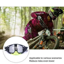 Motorcycle Racing Goggles Motocross MX MTB ATV UTV Dirt Bike Off-road Eyewear - Windproof, Adjustable, High-Quality Sponge Padding