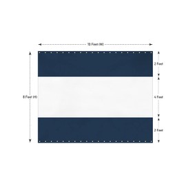 Covers & All Clear Panel Curtain, 12 oz Outdoor Curtains for Patio Waterproof, Tear & UV Proof Tarp with Brass Grommets, Ideal for Pergola, Porch, Gazebos (8H x 10W feet, Blue)