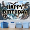 Eagle Birthday Party Decorations, Eagle Happy Birthday Backdrop Banner 3