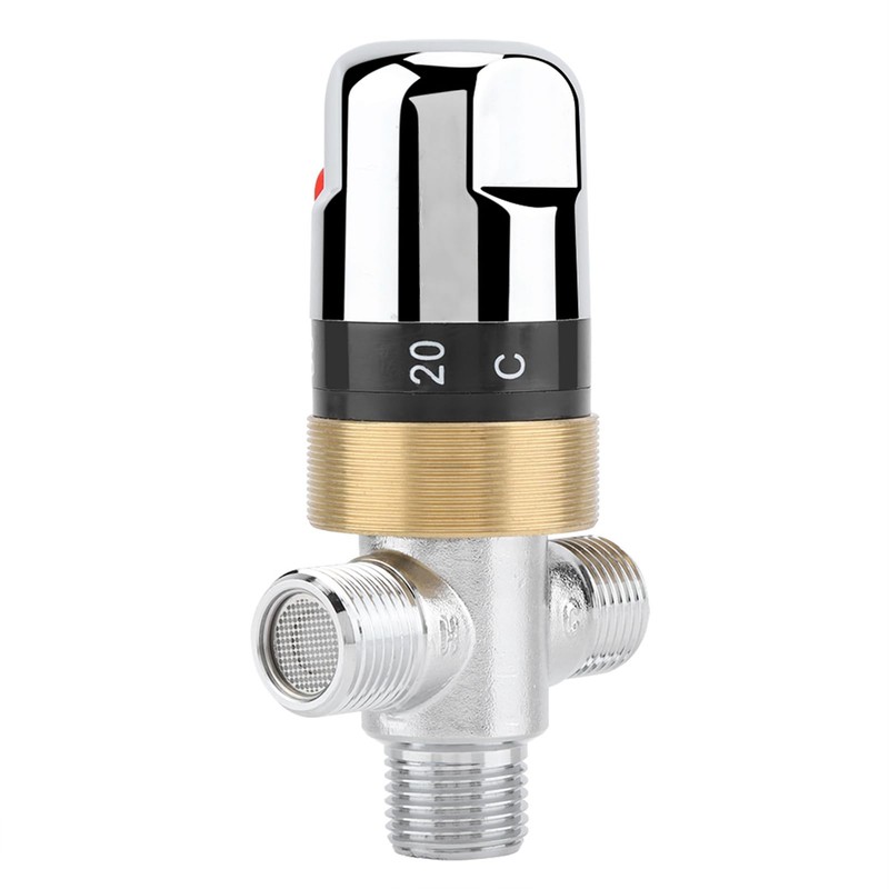 Solid Brass Thermostatic Mixer Valve Thermostatic Control for Water Temperature