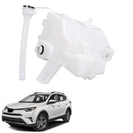 TJHSM Plastic Glass Windshield Washer Reservoir Tank with Motor Sensor Hole and Tube Replacement for RAV4 2013-2018
