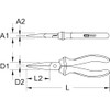 KS Tools 115.1316 Flat pliers serrated, 165mm