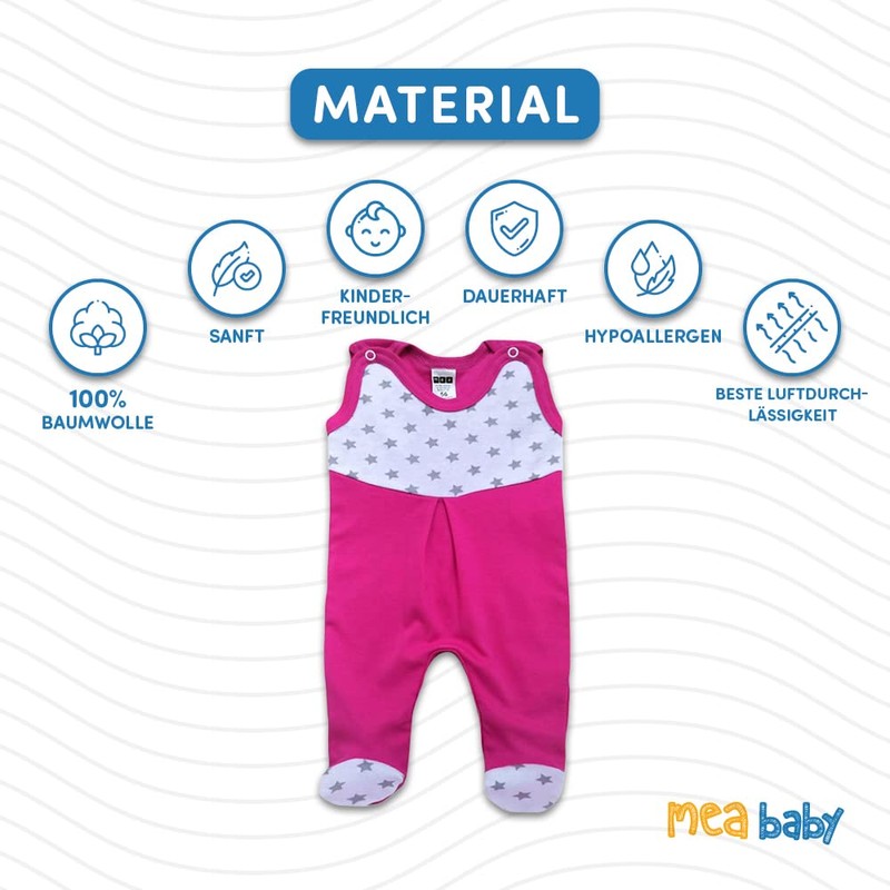 MEA BABY Unisex Printed Cotton Romper 5 Pack Baby Romper