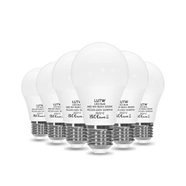 LUTW LUTW E27 LED Lampe, 9W LED Birne ersetzt 60 Watt Glhbirne E27, 6500 Kelvin Kaltwei? A60 Leuchtmittel 900LM, 220 Abstrahlwinkel Energiesparlampe, Nicht Dimmbar, 6 Stck