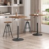 MAHANCRIS Bar Table, Height-Adjustable Pub Table 26.8-36.2 Inches, Cocktail Tables