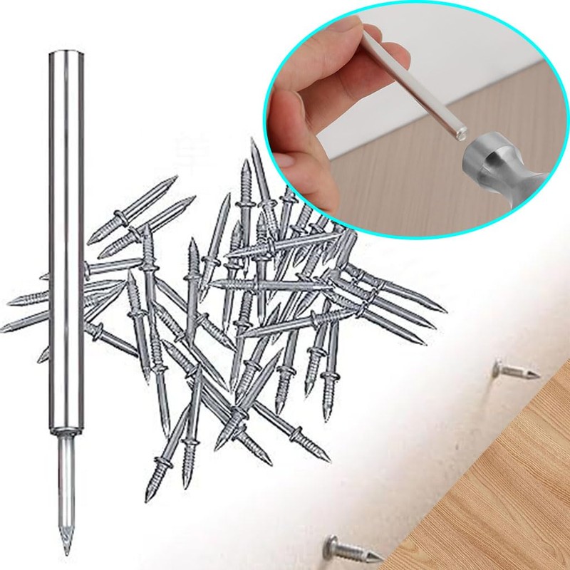 Keoferlo Double Headed Nails 300 Pack No Mark Invisible Ended