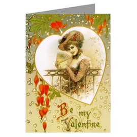 Raining Hearts Dripping with your Love Vintage Valentines Day note Card