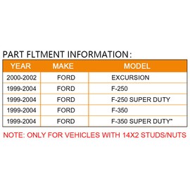 BRTEC 2in Wheel Spacers Adapters for 2000-2002 for Ford Excursion;99-04 for Ford F250 Super Duty; 2000-2004 for Ford F350 Super Duty Wheel Spacers(2" Thick 8x6.63 14x2)4pcs