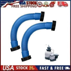 Zefioge 2pk 1.5" Diameter Replacement Pool Hose,Pool Pump Replacement Hose 16” Long