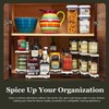 Vertical Spice Narrow Spice Rack -Sliding Spice Jars Organizer -