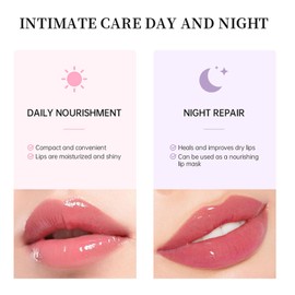 Summer Lip Butter Balm, Long-Lasting Moisturizing Lip Balm, Natural Lip Balm Contains Shea Butter, Lip Care for Dry Lips, Chapped Lips, Shine and Hydration