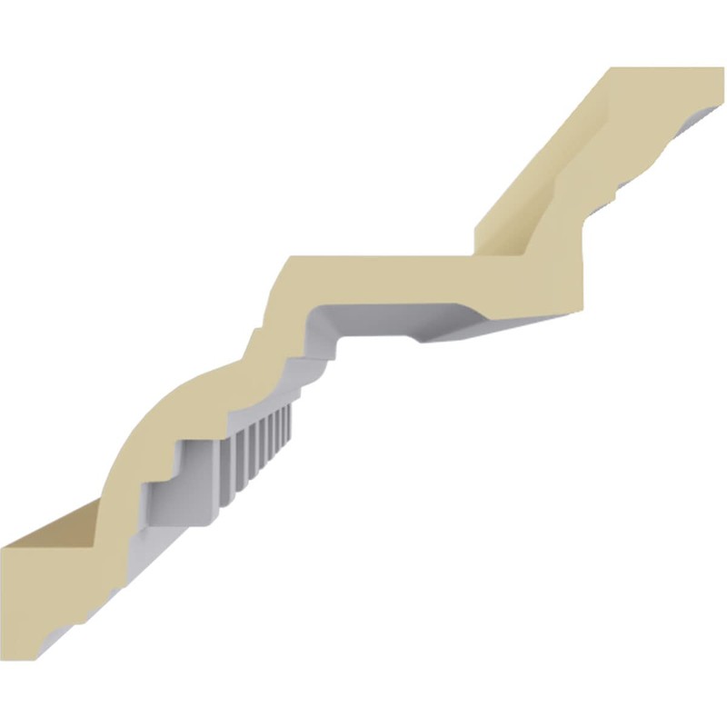 Ekena Millwork SAMPLE-MLD08X06X10DE Dentil Crown Moulding Samples, White