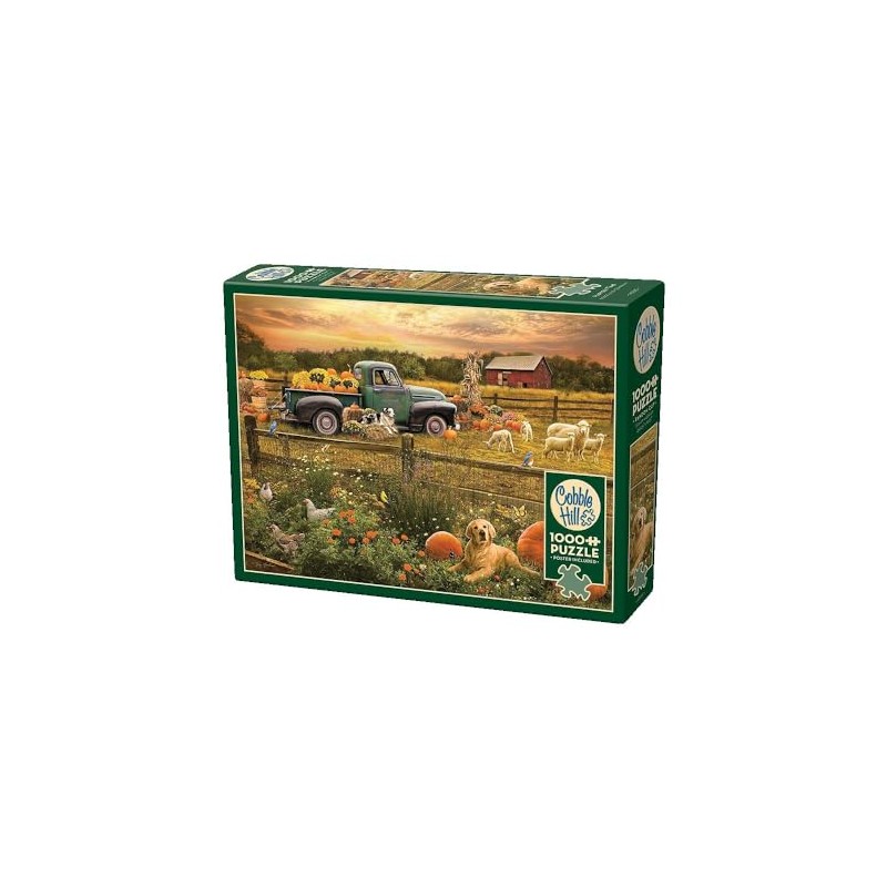 Cobble Hill 1000 Piece Puzzle - Harvest Time - Sample