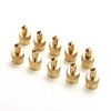 30 Pcs Metal Slotted Slot Valve Cap with Valve Core