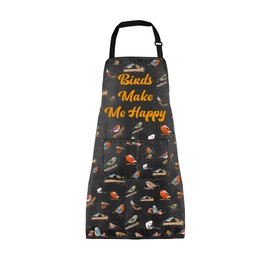 Birds Gifts Birds Themed Apron Birds Make Me Happy Gift For Birds Lovers Gifts (Birds Make Apron CA)
