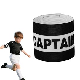 Vyqrx Black Football Captains Armband - Ideal for Matches & Training Sessions
