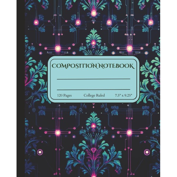 Composition Notebook | 7.5 x 9.25 inches, 120 College Ruled