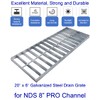 MOSINSBO Galvanized Steel Drain Grate 20x8 in for NDS 8"