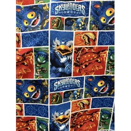 Skylanders Characters Fleece Fabric/Sold by The Yard / 58" Wide/Anti Pill Fleece/Perfect for Blanket, Bed Spread