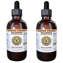 HawaiiPharm Cilantro (Coriandrum Sativum) Liquid Extract 2x4 oz