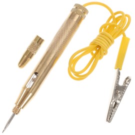 Hemobllo Car Voltage Tester, Smart Circuit Tester, Current Tester, Car Light Tester, Car Voltage Tester Pen, DC 6 V 12 V 24 V Car Test Lamp with Crocodile Clip for Cars and Motorcycles