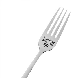 Anniversary Christmas Gift for Husband Girlfriend from Wife Boyfriend I Forking Love You Fork Gifts for Him Her Funny Birthday Gift Dessert Forks for Couple Hubby Fiance