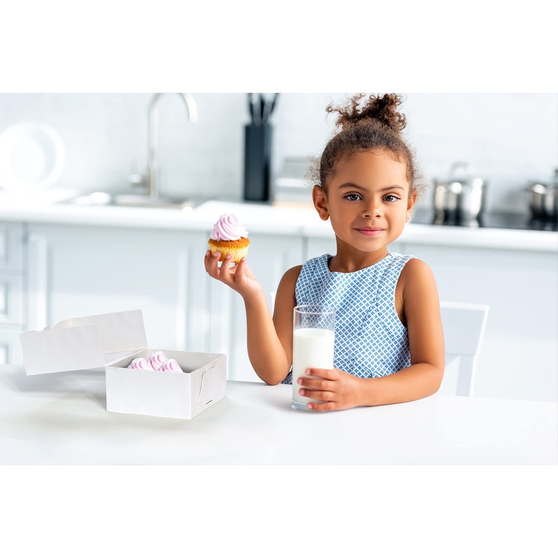 Leafiew 30 Pack 6x6x3 Bakery Boxes with Window – Small