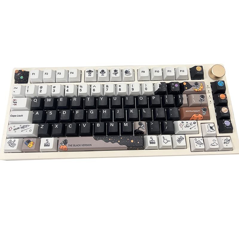 daixiahu Keycaps - Tema astronauta, altura de cereza, 142 teclas,