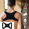 Corrector Postura Espalda Para Hombre Y Mujer Faja Ajustable Negro