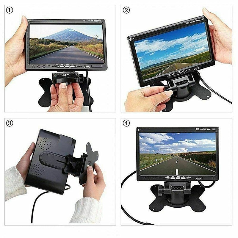Multibao 12V-24V 7 inch TFT LCD Color HD Monitor for