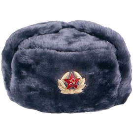 Gorro ruso Shapka Ushanka original (Gris, CH 58)