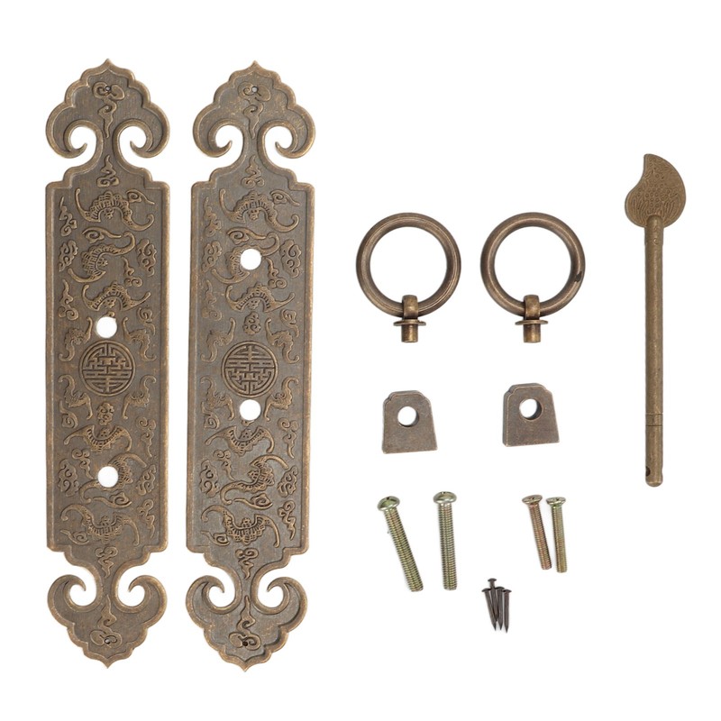 Pull Handle Antique Chinese Auspicious Clouds Good Luck Drawer Pulls