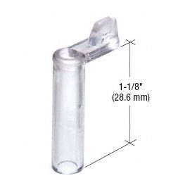 C.R. LAURENCE V720D CRL 1-5/32" Clear Plastic Screen Clip (100 Pack)