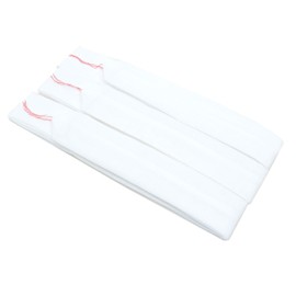 Kimono Young Easy Fastening 腰himo Drawstring Set of 3 Muslin White Visit Wear Long Sleeve, Color Solid 袴