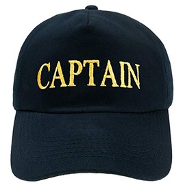 4sold Baseball Cap Yachting Captain Adjustable Strap Boys Men Summer Hat Cotton Navy - Captain,Kids