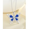 Vemhel Butterfly Necklace 925 Sterling Silver Celtic Knot Pendant Teardrop
