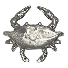 Michael Healy Blue Crab Doorbell Ringer - Nickel Silver