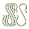 sourcing map S-Shaped Hooks Plastic for Kitchen Bathroom Closet Hanger