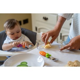 Guzzini - Bimbi, Apple Grater - Transparent, 21,5 x 11 x h2 cm - 07861300