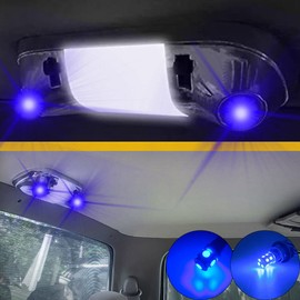 GLOFE 3Pcs Blue Interior Map Dome Light LED Bulbs Compatible with 1987-1996 Ford F-150 F-250 Bronco
